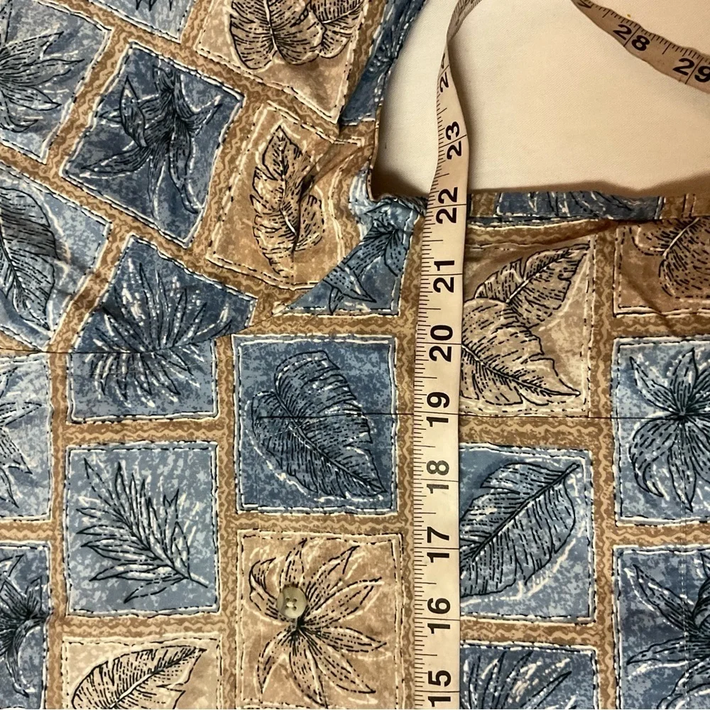 Cubavera Men’s Cabana Hawaiian Shirt Tropical Print Short Sleeve Size M